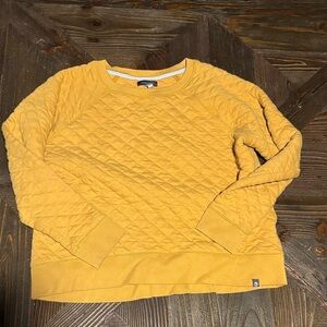 Golden Quilted Sweatshirt
